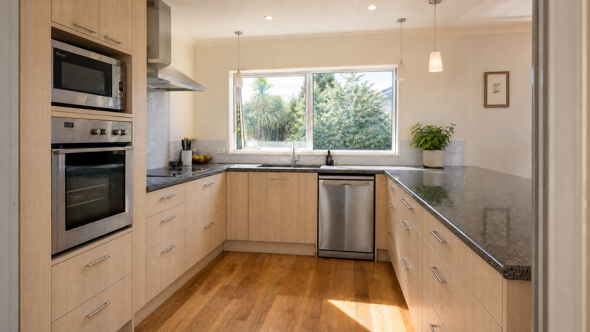 Kitchen with Washed Oak doors